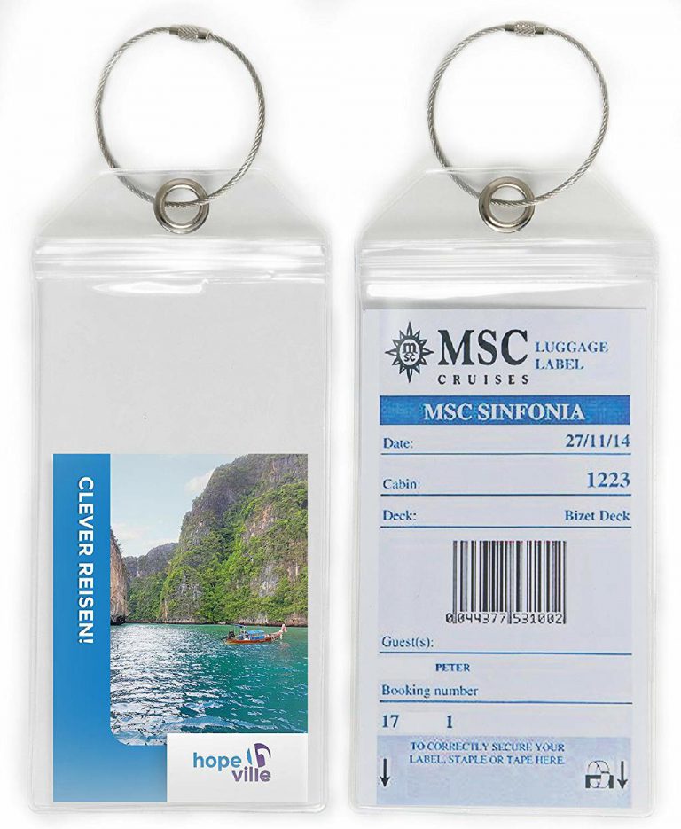 6 Stück Wasserfeste Gepäckanhänger – PVC, 24x4 Cm, In 6 Farben (Schwarz, Weiß, Rosa, Grau, Rot, Neongrün), Für Koffer & Reisetaschen