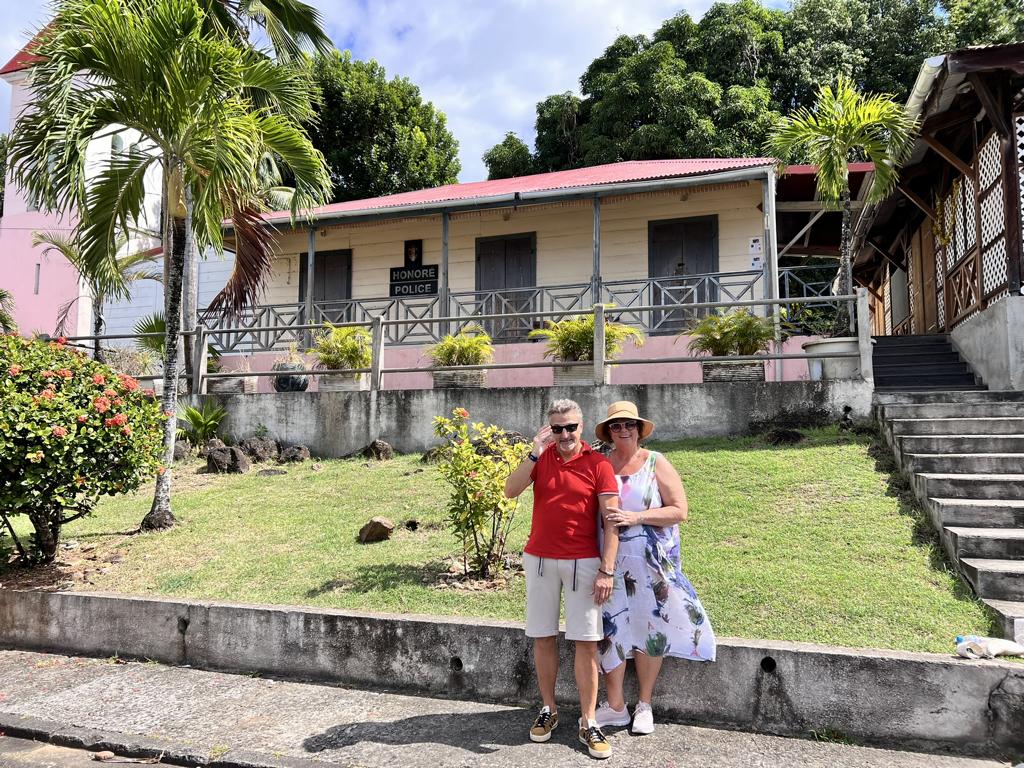 Guadeloupe Deshais Honore Police Station Mrs Gabriele and Mr. Ralf 