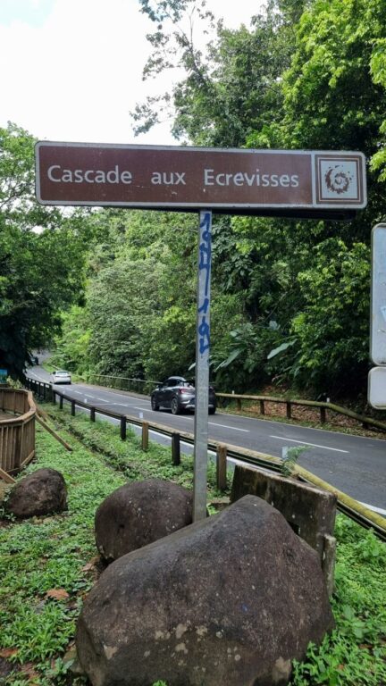 Guadeloupe Wasserfall Cascade aux Ecrevisses