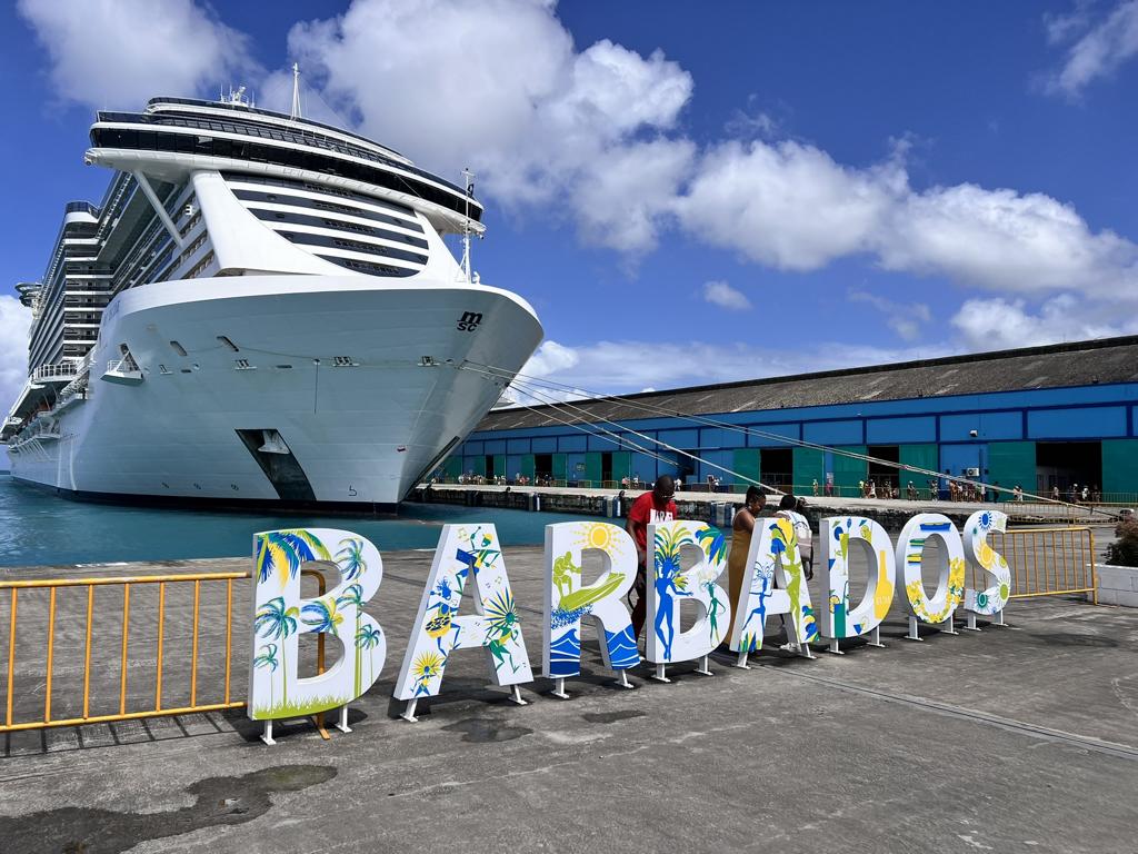 Bridgetown auf Barbados Sign