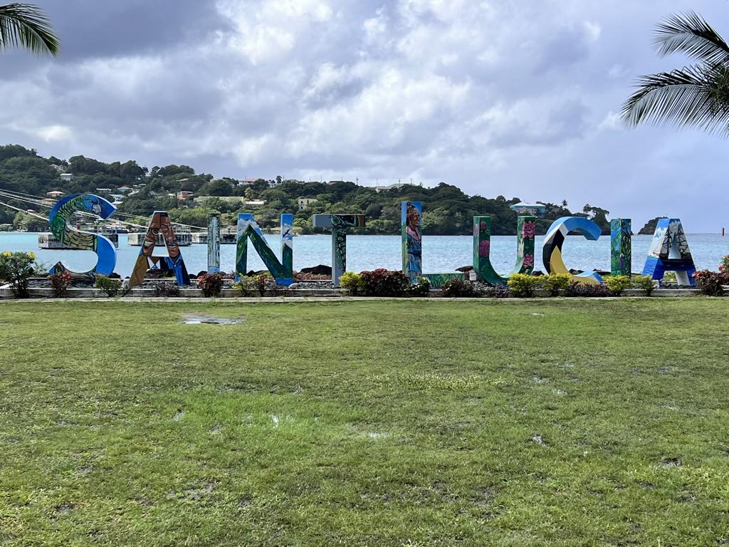 Castries auf St. Lucia SIGN