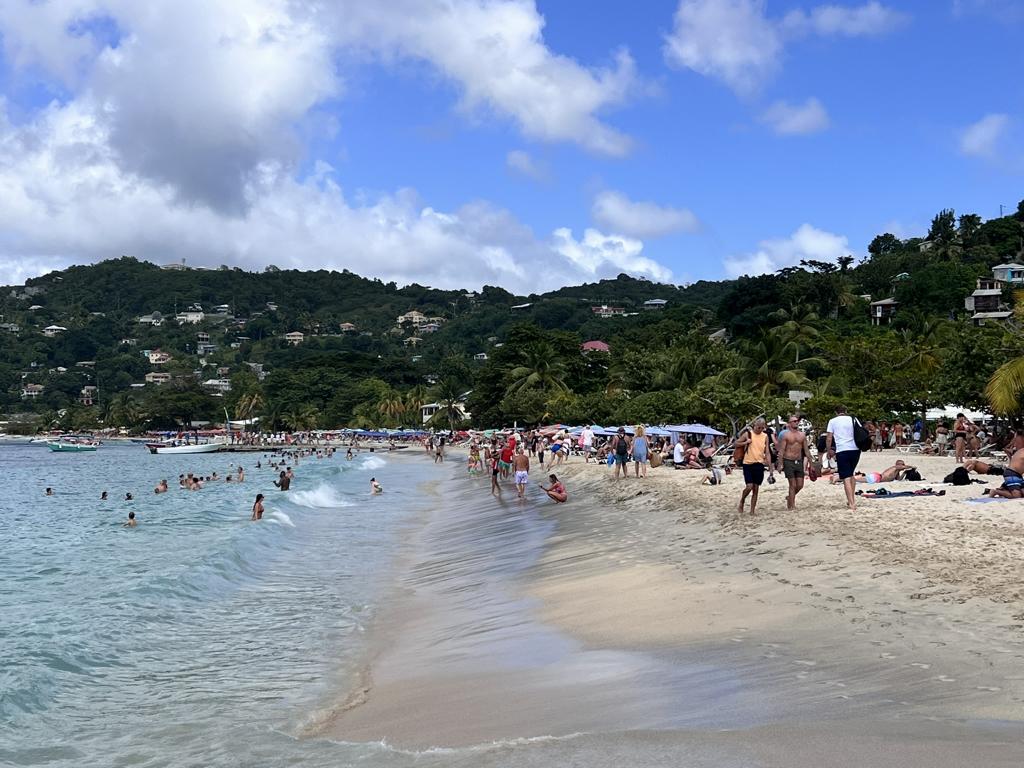 Grand Anse Beach auf Grenada Karibik 