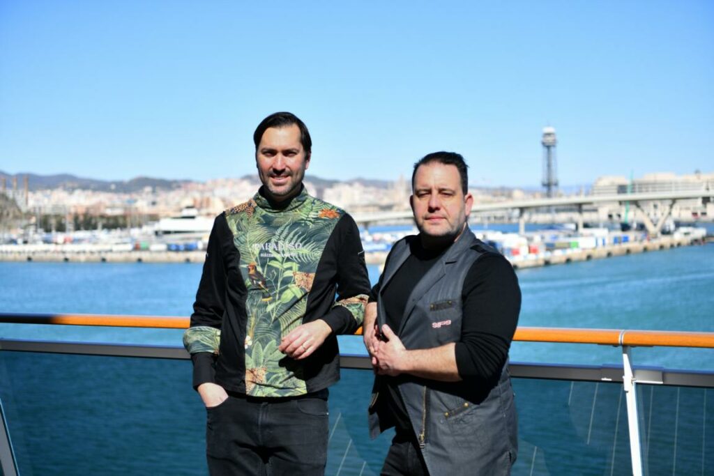 Giacomo Giannotti, Besitzer des Paradioso Barcelona (links), und Marc Álvarez, Co-Owner des Sips Barcelona (rechts), sind Teil des Teams an Bord