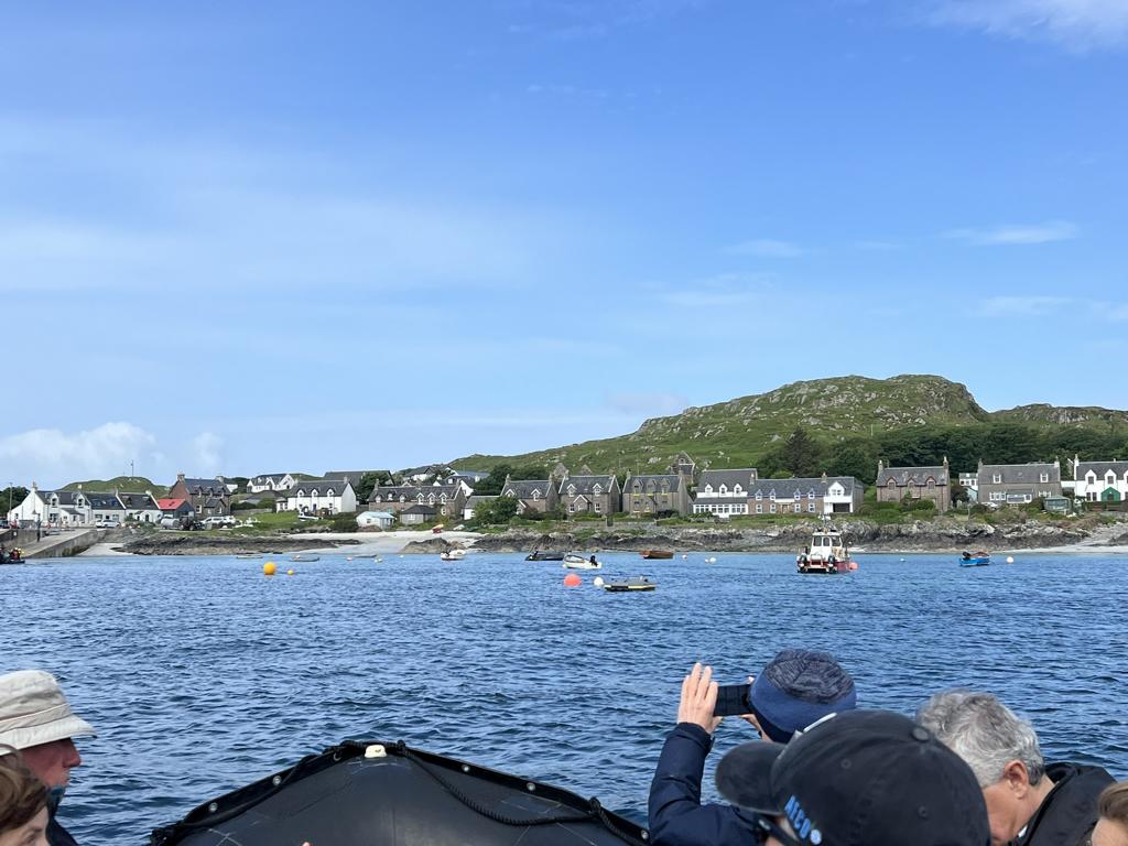 with zodiacs to IONA Scotland 