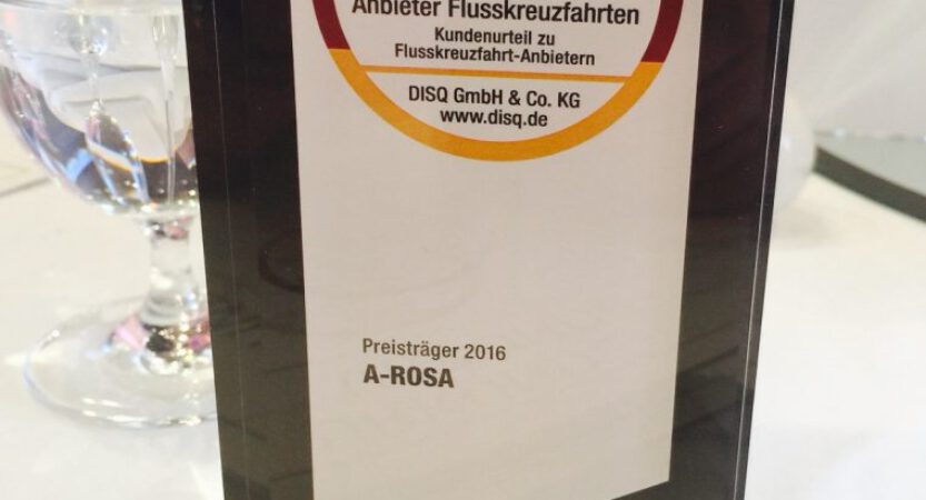 Platz 1 für A-ROSA Flusskreuzfahrten