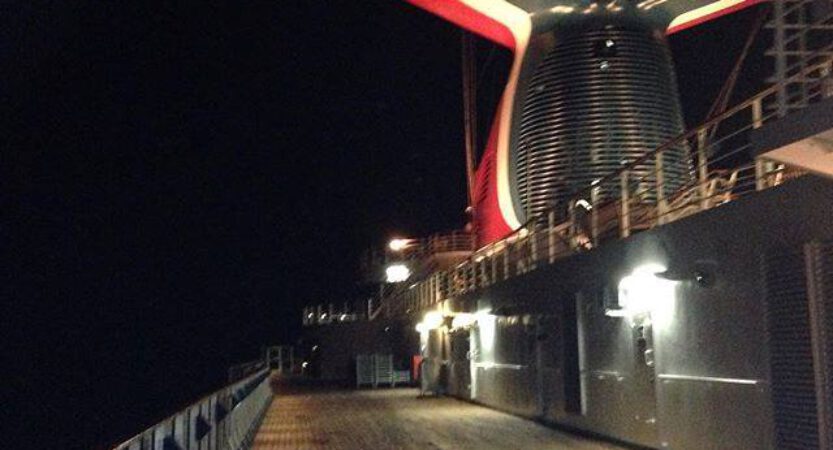 Brand auf der Carnival Liberty